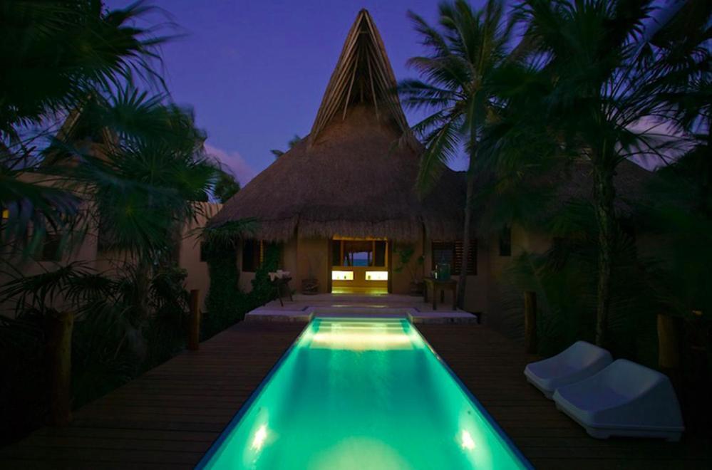 Villa Beachfront In Sian Kaan