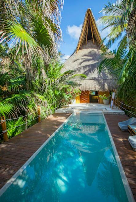 Villa Beachfront In Sian Kaan *
