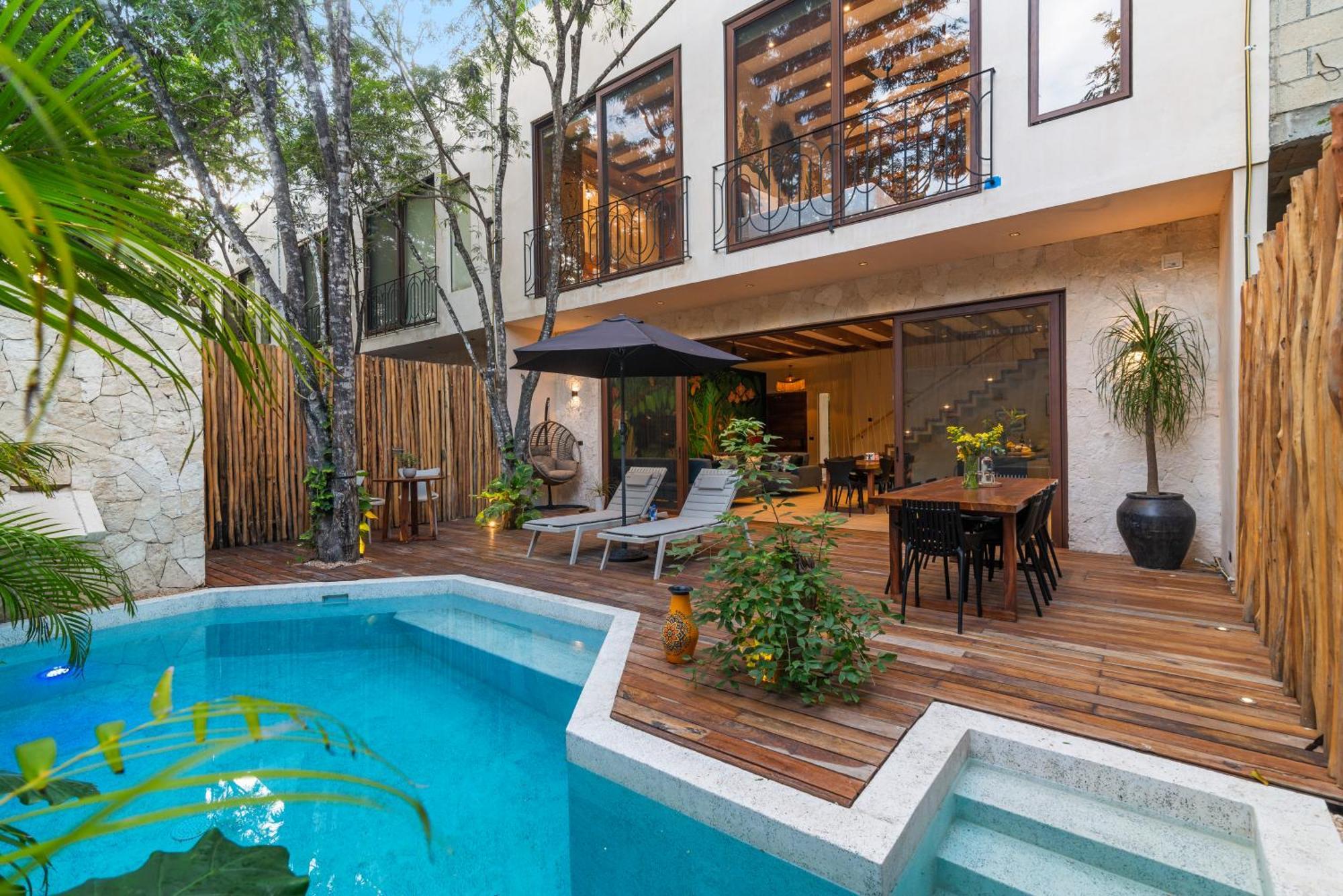 El Rey Loro - Lux 4 Bed @bluedeertulum Villa